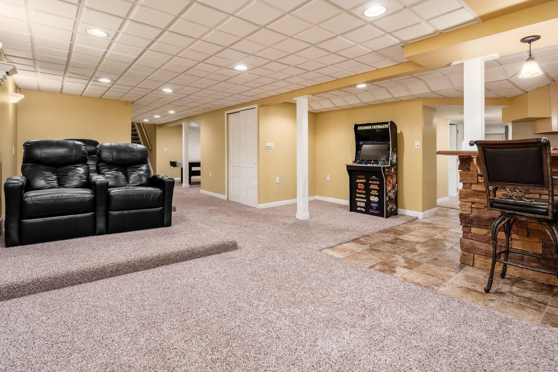 9083 Taylor Road Orient, OH 43146 - Photo 70 of 93 Lower Level Theatre Room