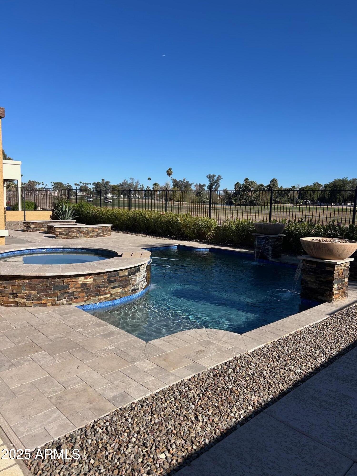 701 South Edgewater Drive Mesa, AZ 85208 - Photo 4 of 41 Pool and spa showing golf course lot