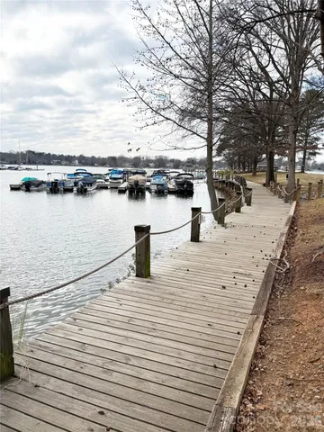 a view of a lake with trees