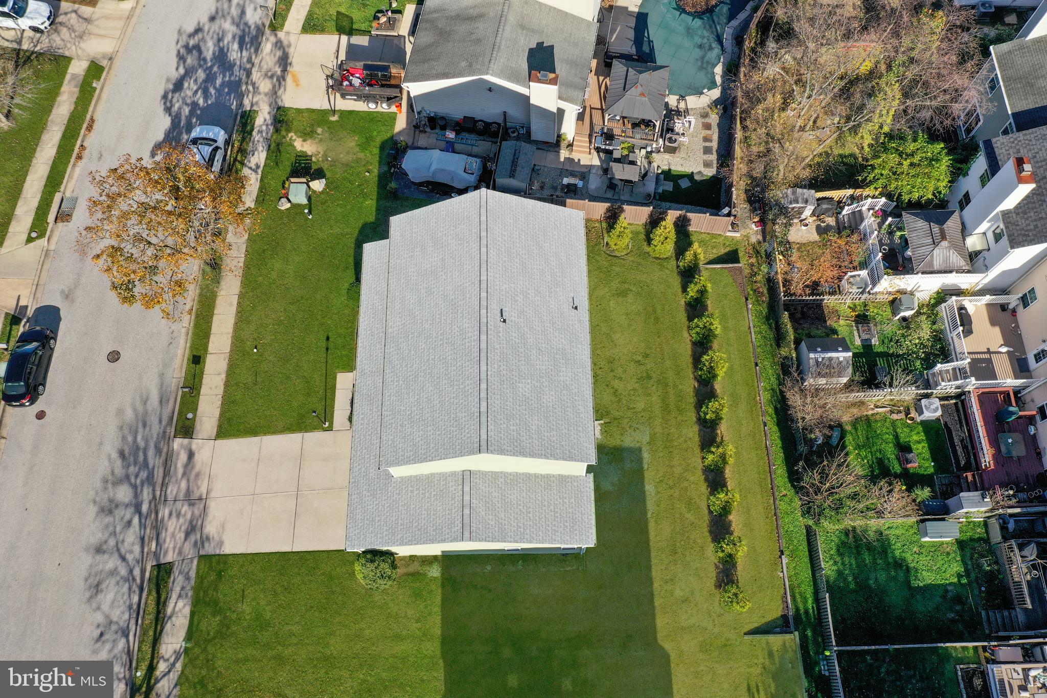 9729 Denrob Court Baltimore, MD 21234 - Photo 54 of 58 an aerial view of a house with a garden