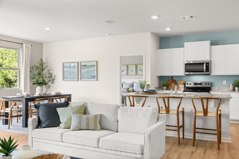 1 Babcock Drive Northeast Rome, GA 30165 - Photo 21 of 51 a living room with furniture and a wooden floor