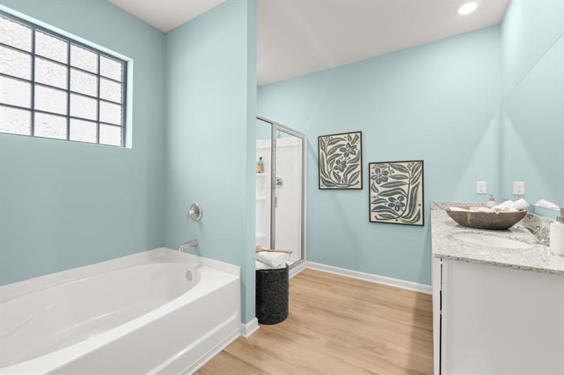 1 Babcock Drive Northeast Rome, GA 30165 - Photo 29 of 51 a bathroom with a bathtub and a window