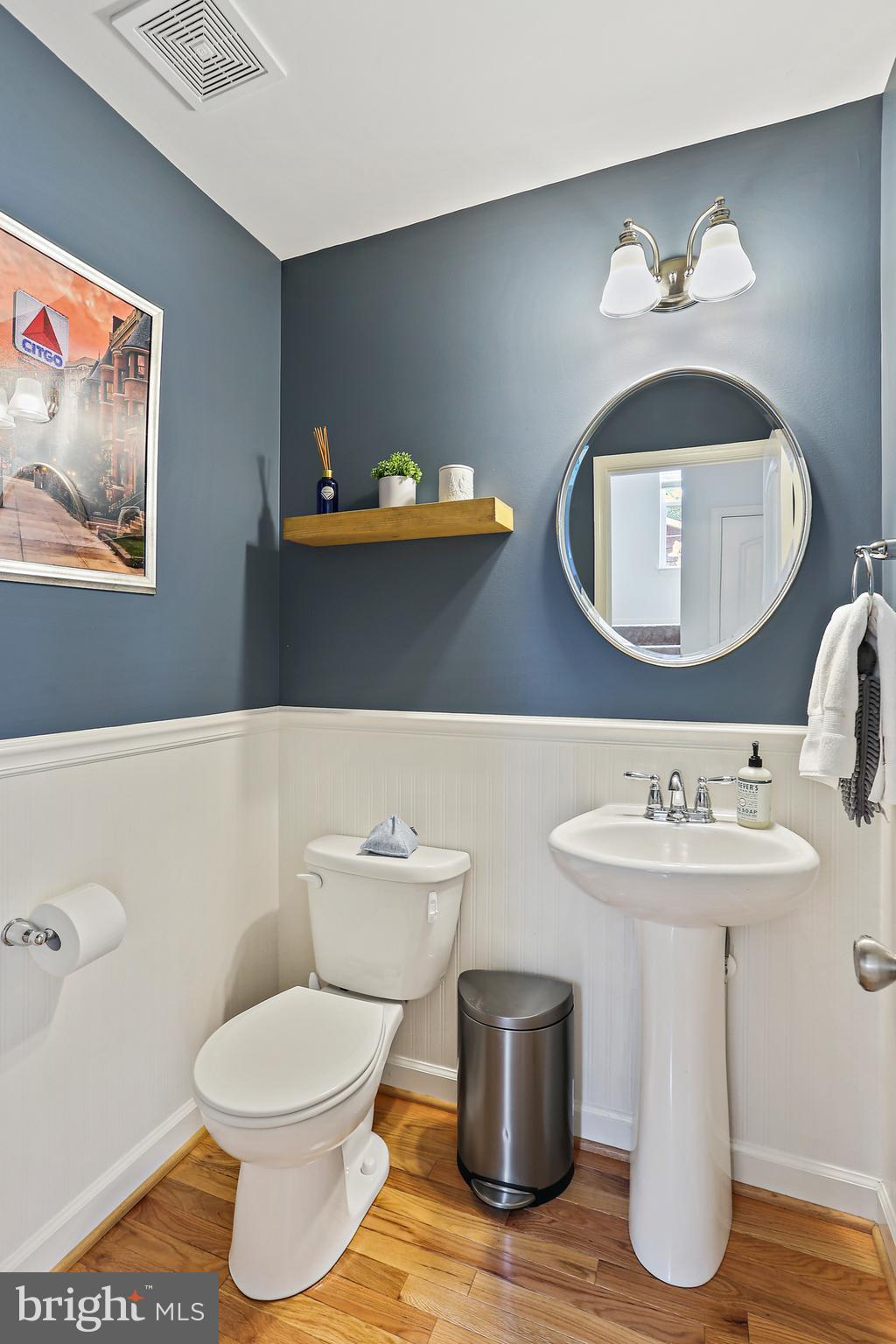 631 Severn Road Severna Park, MD 21146 - Photo 15 of 41 Powder Room on Main Level w/Hardwood Flooring
