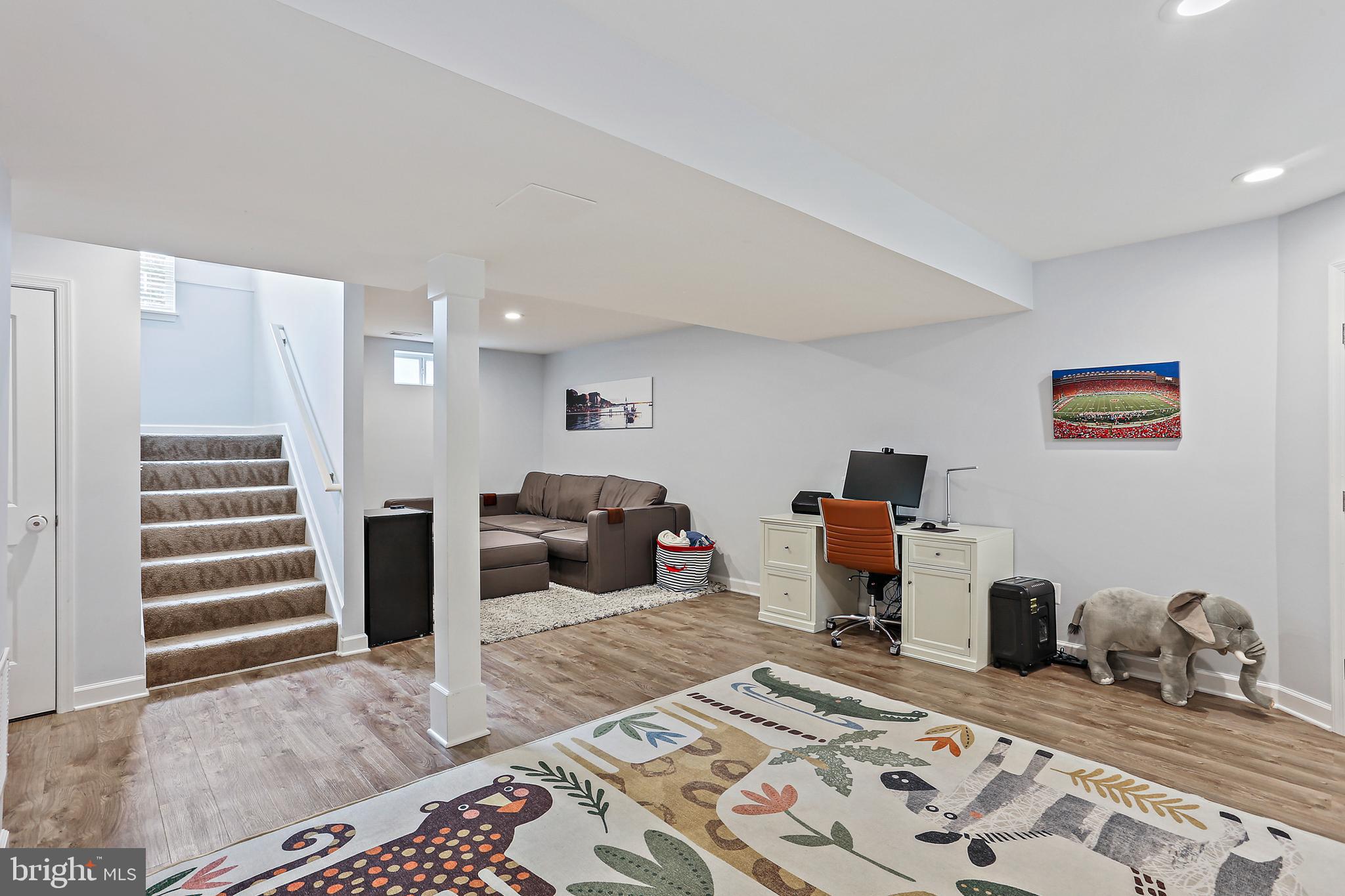 631 Severn Road Severna Park, MD 21146 - Photo 32 of 41 Lower Level Rec Room w/Room for Desk & Exercise