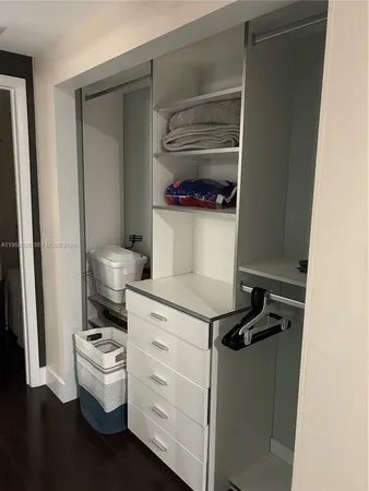 a room with storage and utility