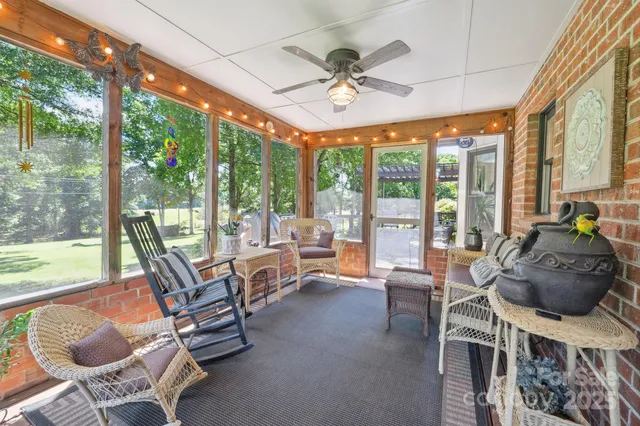 a view of a house with a patio