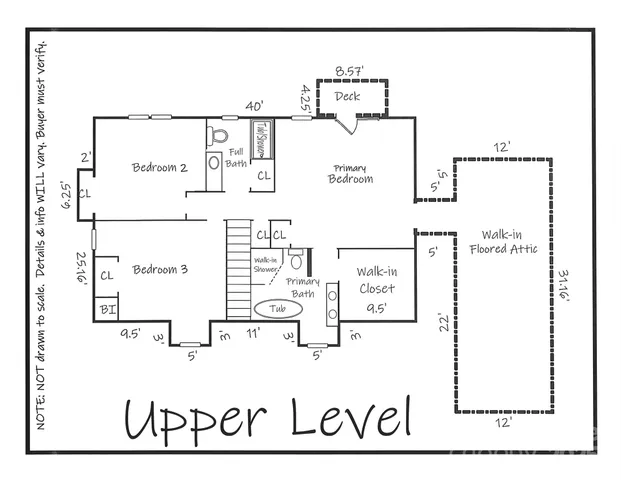 a spacious bedroom with a bed a dresser and a chandelier