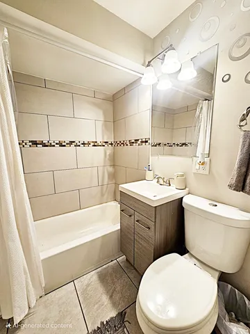 a bathroom with a sink a toilet a mirror and bathtub