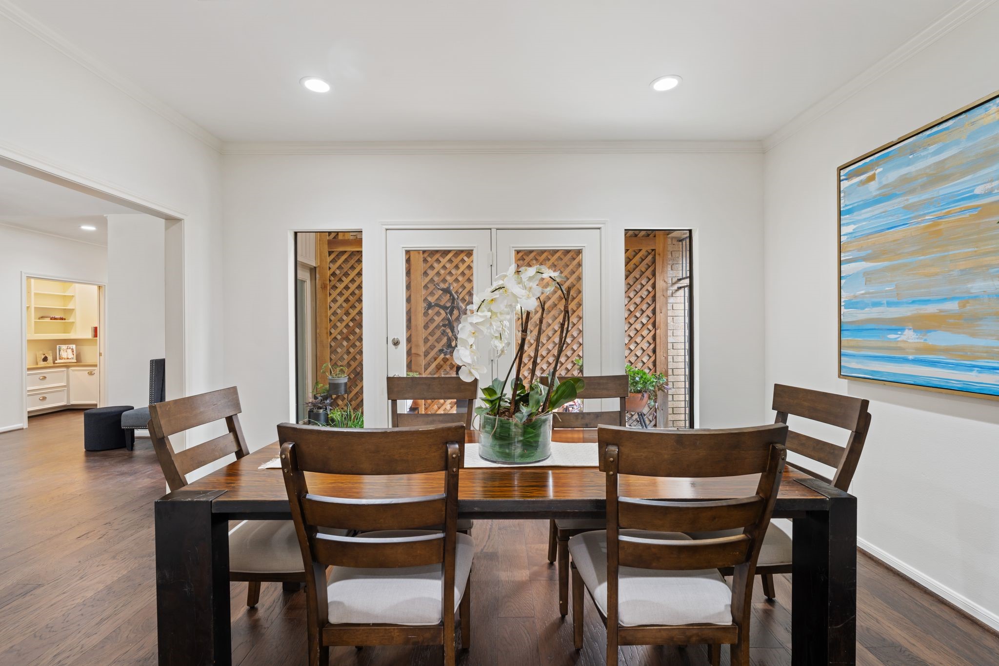 7416 Kelving Street Houston, TX 77030 - Photo 5 of 35 a view of a dining room with furniture window and outside view