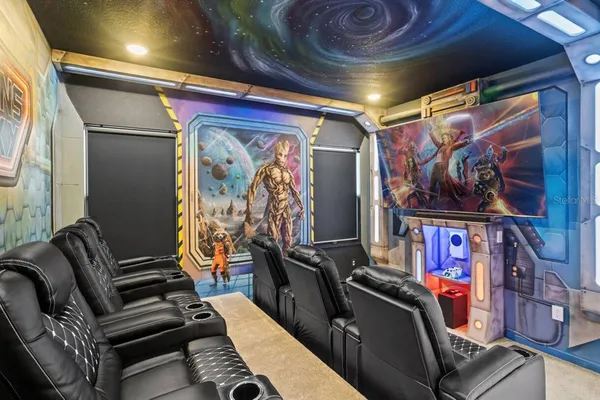 a front view of a building with glass windows