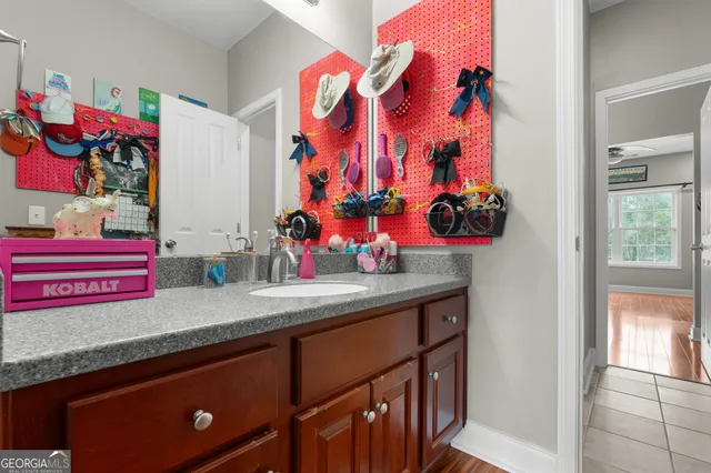 a bed room with a bed and a walk in closet