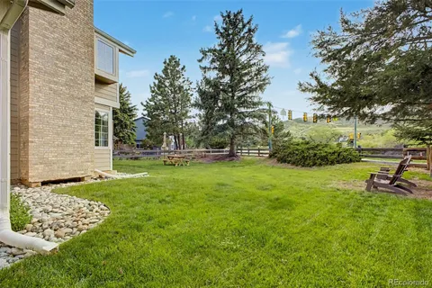 a house view with a garden space