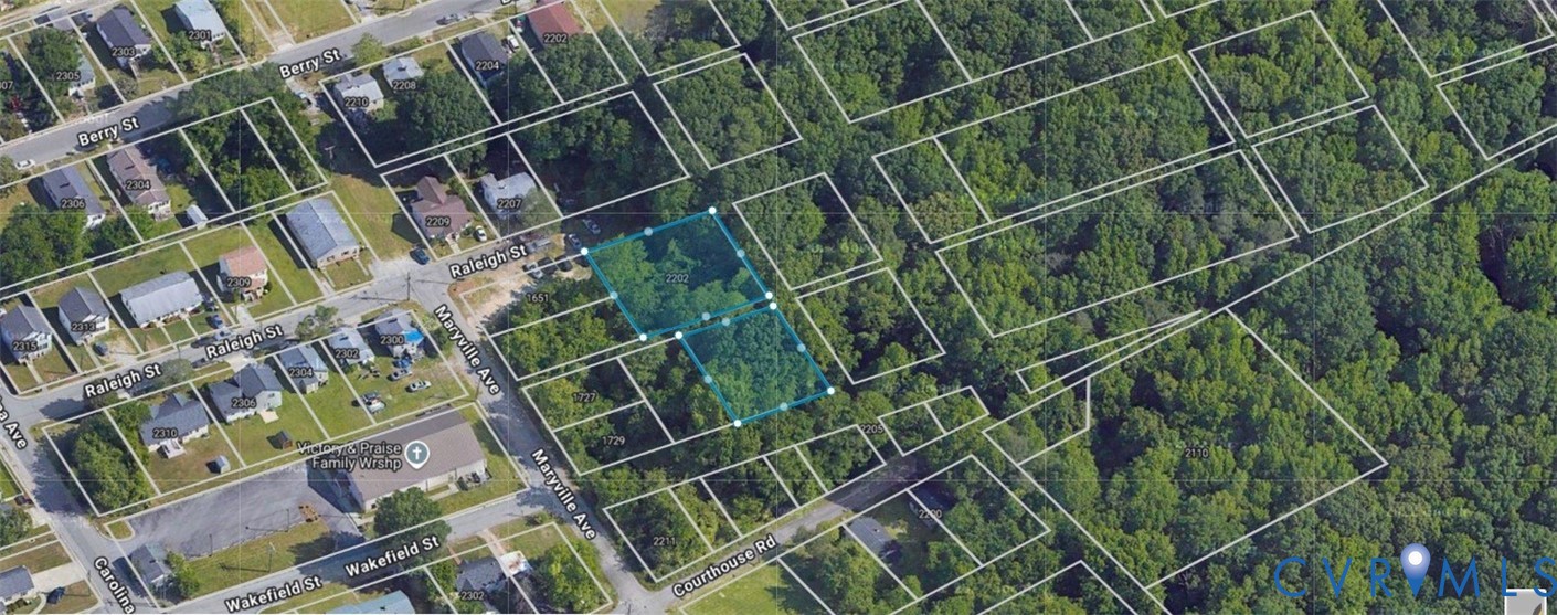 2202 Raleigh Street Hopewell, VA 23860 - Photo 4 of 4 Aerial view Wakefield St lot & Raleigh St. lot.