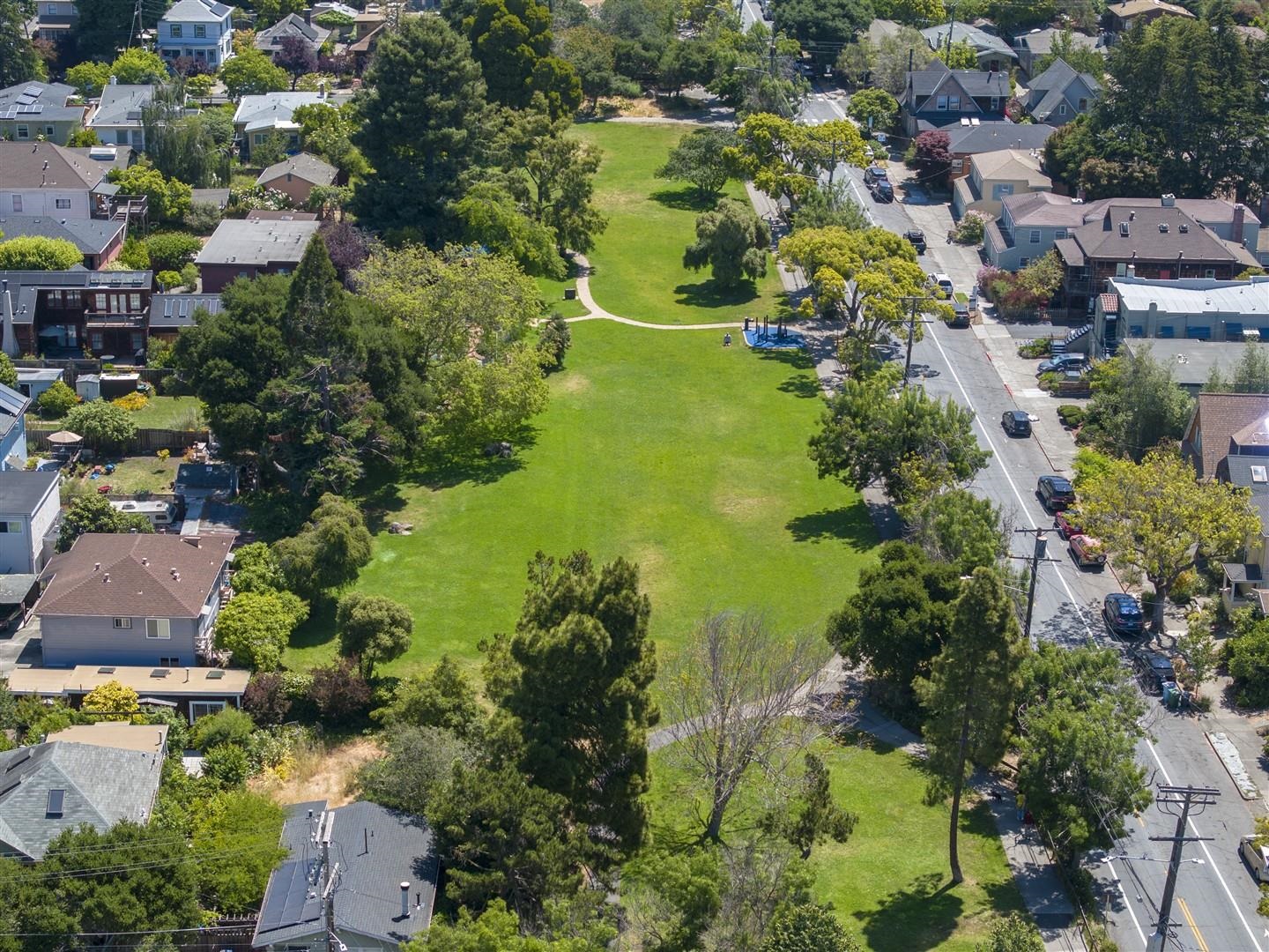 1436 Delaware Street Berkeley, CA 94702 - Photo 39 of 60 Aerial view of property's location with nearby suburban area