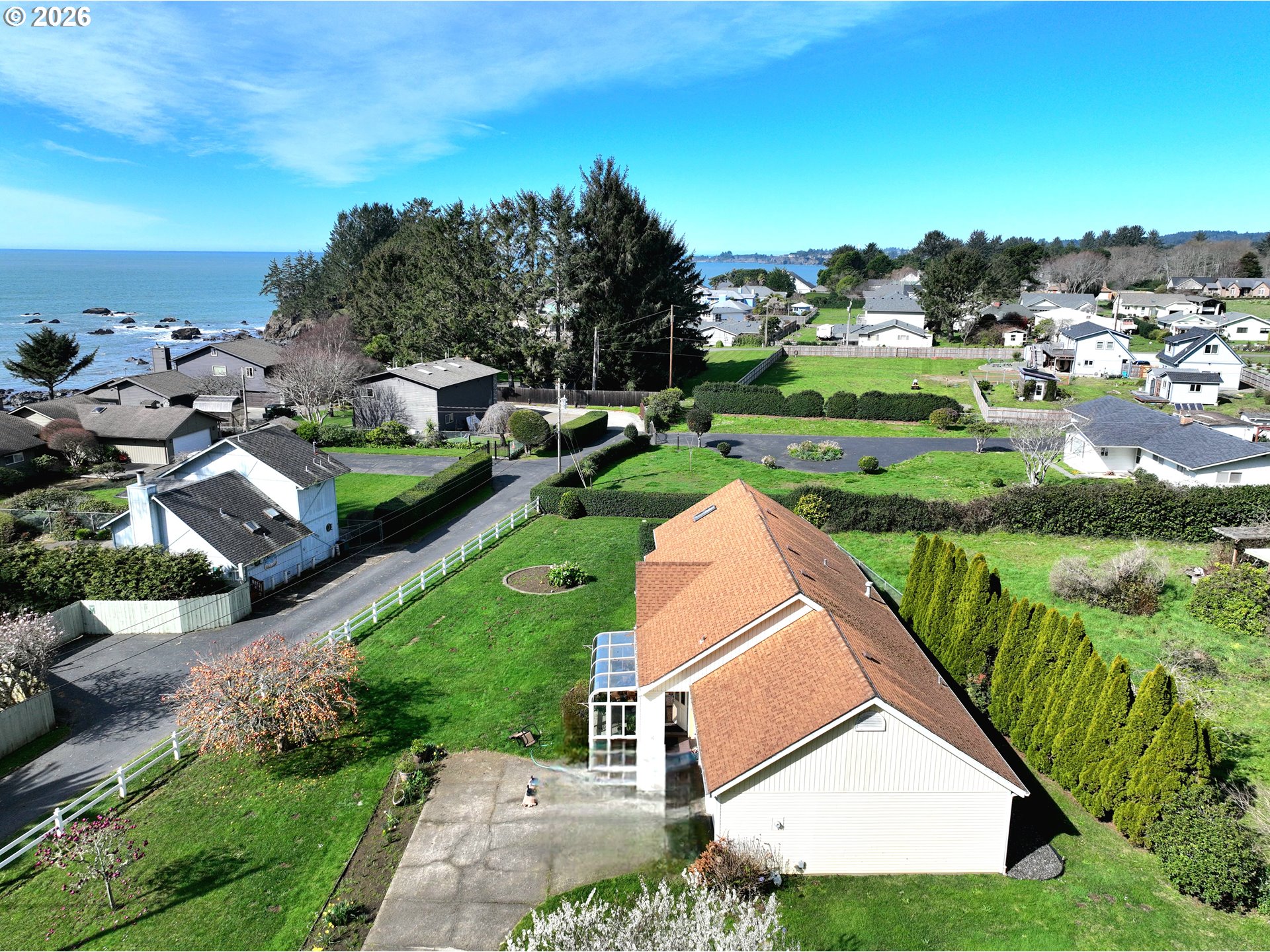 15482 Morrison Lane Brookings, OR 97415 - Photo 3 of 42 an aerial view of a house with outdoor space and street view