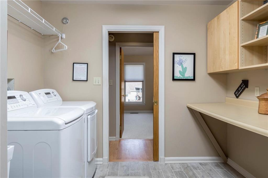 924 Old Washington Road Canonsburg, PA 15317 - Photo 25 of 46 a utility room with closet dryer and washer
