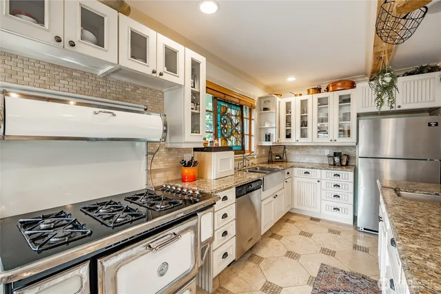 a view of living room and dining room