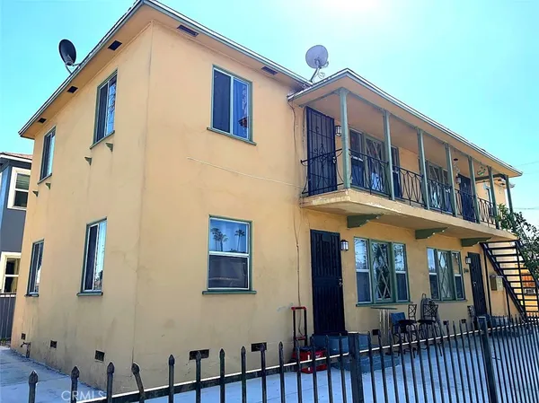 a front view of a house with balcony