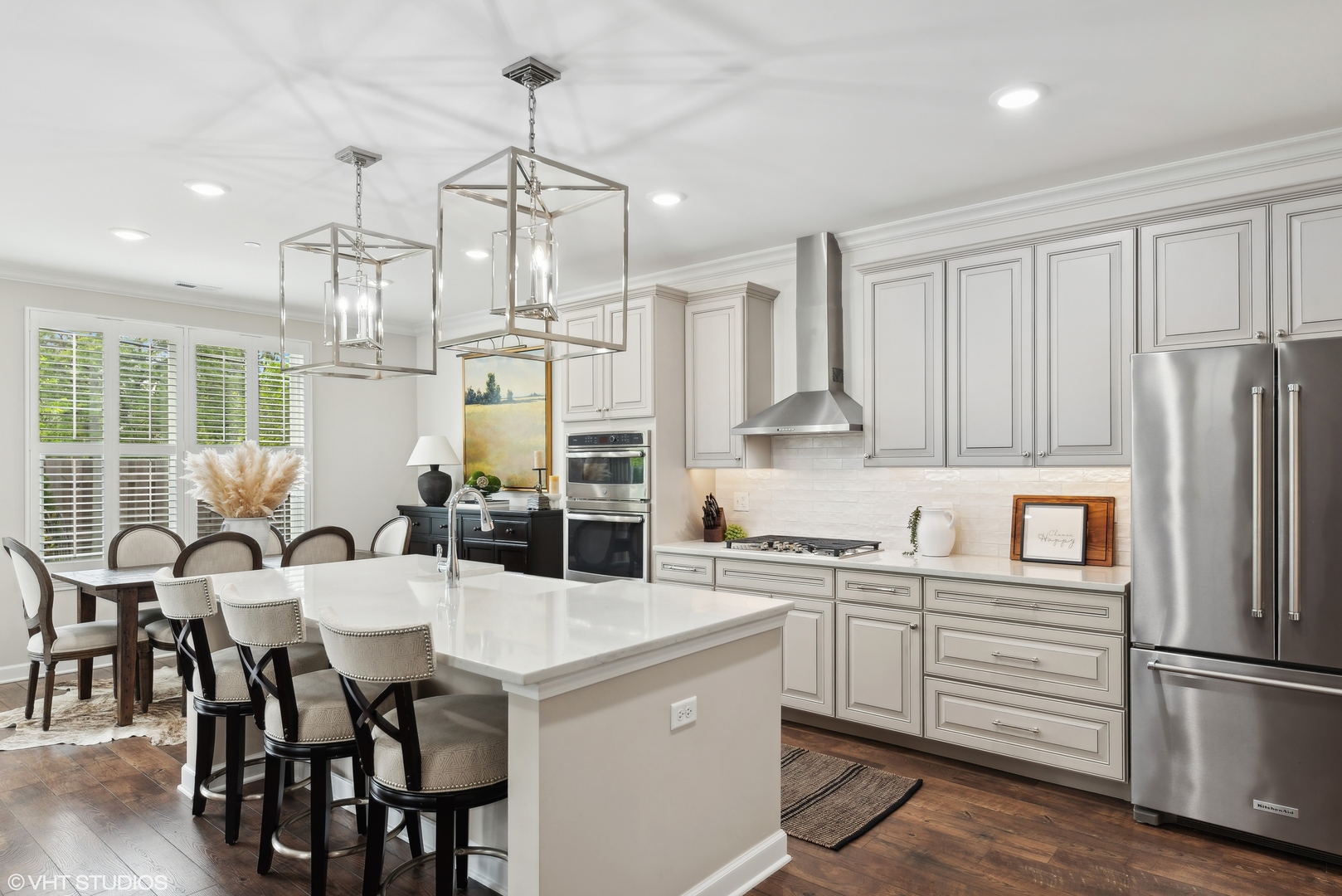 2513 Geranium Way Rolling Meadows, IL 60008 - Photo 5 of 19 a kitchen with stainless steel appliances a center island and a refrigerator