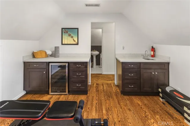 a room with storage and utility