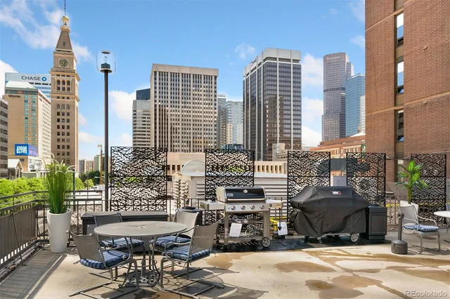 a view of a city with tall buildings