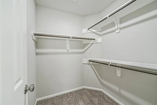 a view of small space with racks on the wall