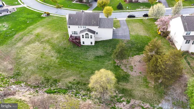 a aerial view of a house