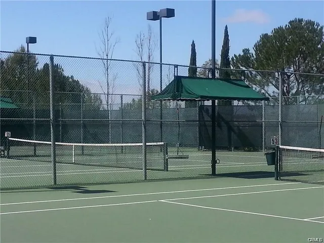 a view of a tennis court
