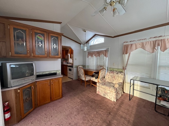 2795 East 28th Road Marseilles, IL 61341 - Photo 6 of 57 a living room with furniture a flat screen tv and a refrigerator