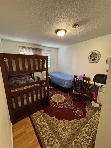 a bed room with a bed