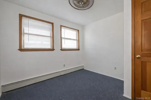 an empty room with window
