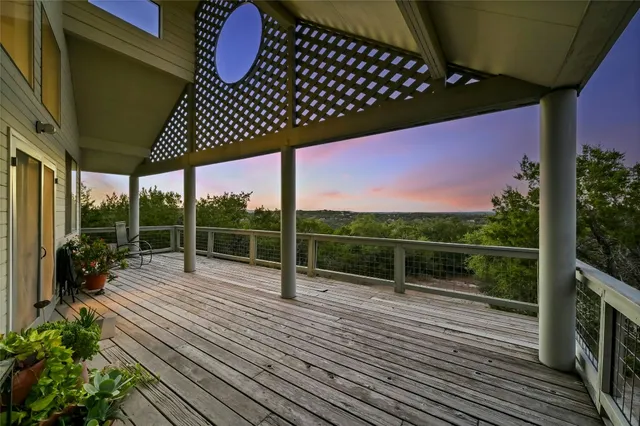 a view of outdoor space with seating