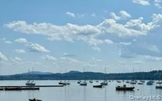 a view of lake and mountain
