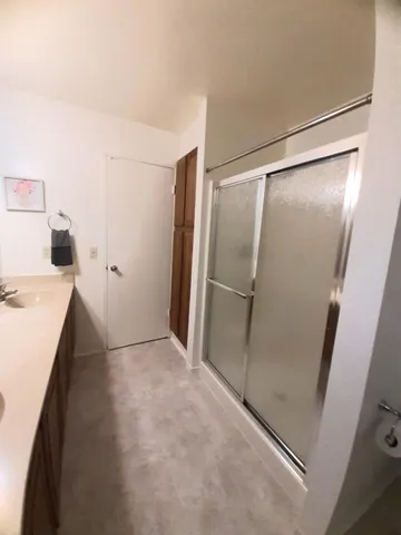 a view of a walk in closet