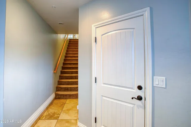 a view of front door of house