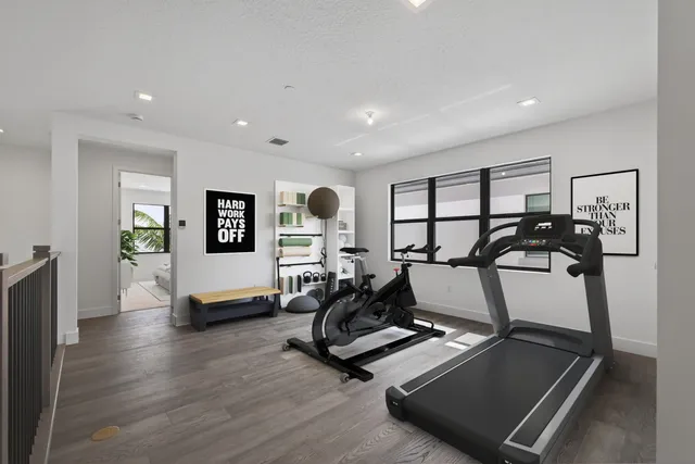 an aerial view of house with yard