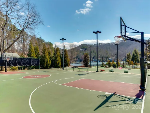a view of a basketball court