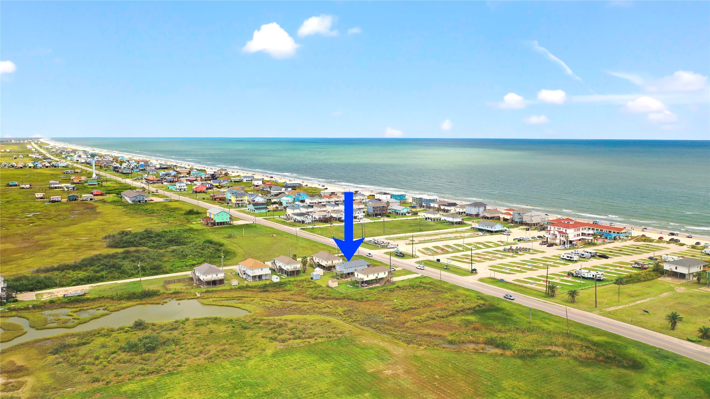 757 Bluewater Highway Surfside Beach, TX 77541 - Photo 38 of 44 a view of an ocean and a city