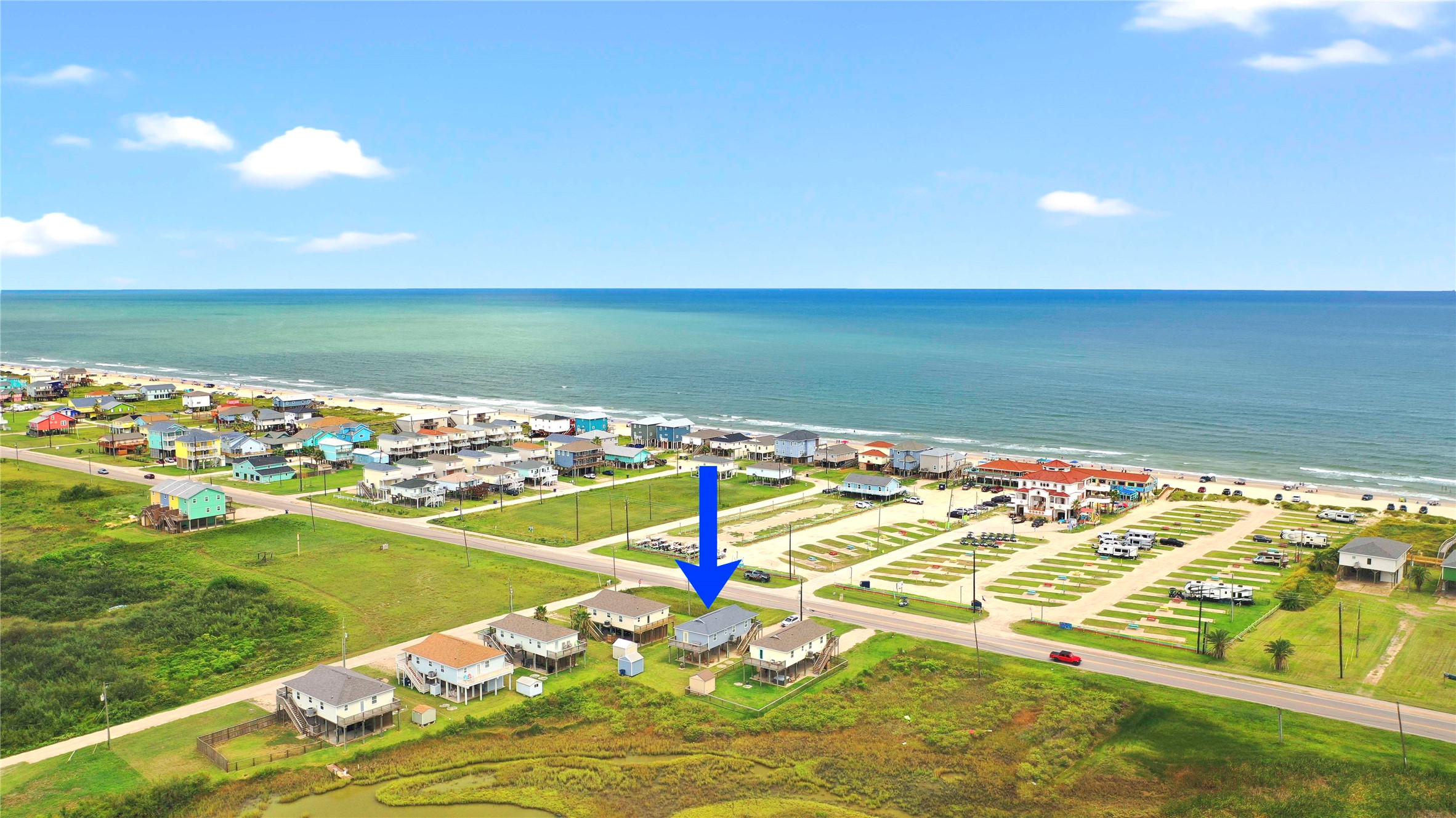 757 Bluewater Highway Surfside Beach, TX 77541 - Photo 39 of 44 a view of an ocean and a mountain