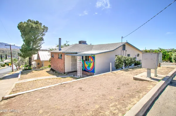a view of a house with a patio