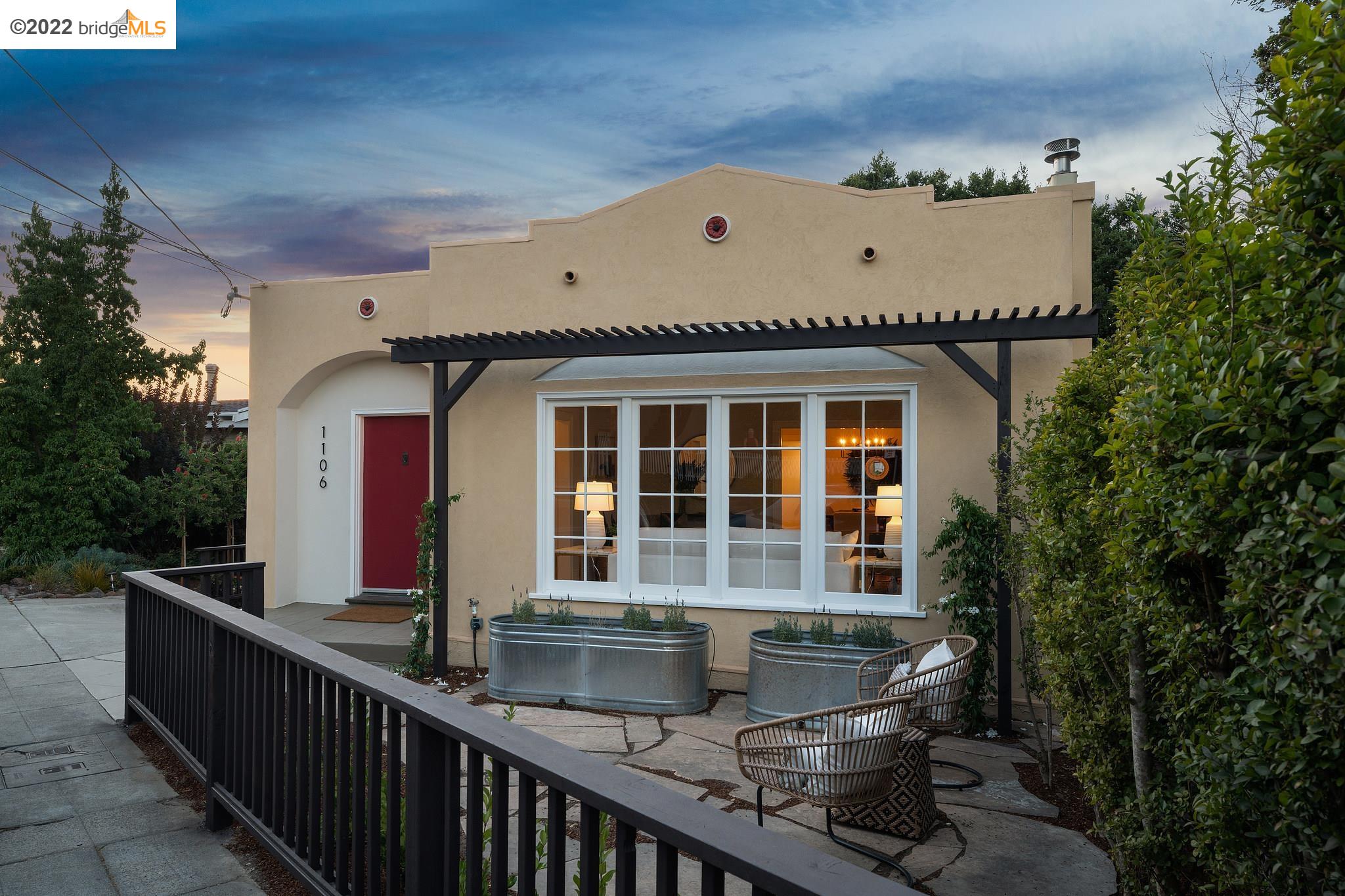 1106 Everett Avenue Oakland, CA 94602 - Photo 1 of 1 a front view of a house with a porch