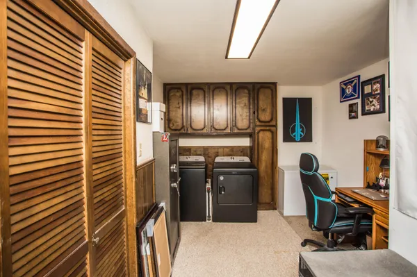 a view of a storage & utility room