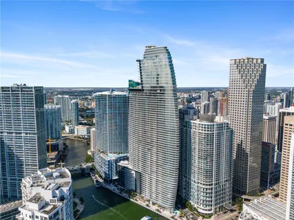 a view of a city with tall buildings