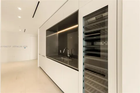a bathroom with a shower and a stove
