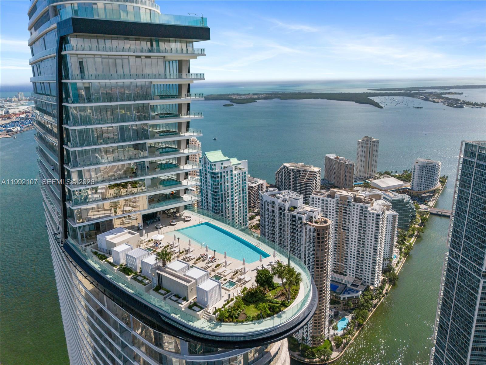 300 Biscayne Blvd Way, Unit 2103C Miami, FL 33131 - Photo 4 of 41 a view of a balcony with an ocean view