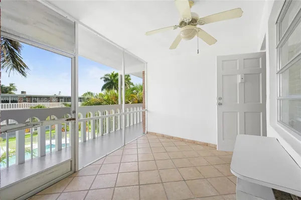 a view of a balcony