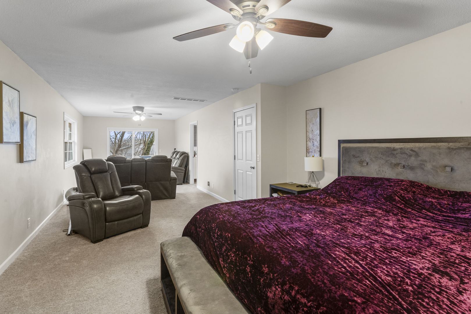 36 Allen Bend Drive Decatur, IL 62521 - Photo 28 of 39 a bedroom with a bed and ceiling fan