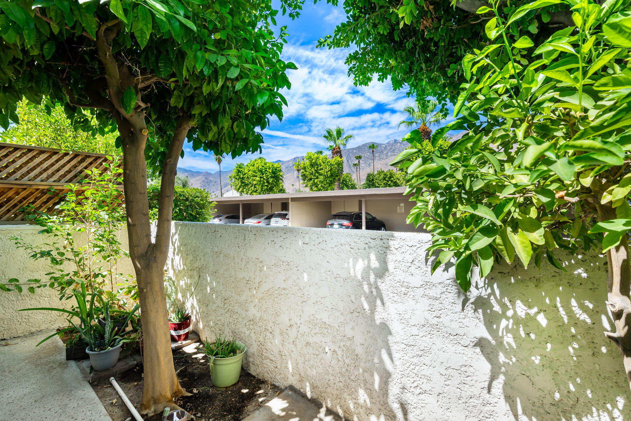 1150 East Palm Canyon Drive, Unit 37 Palm Springs, CA 92264 - Photo 24 of 40 an outdoor view with patio