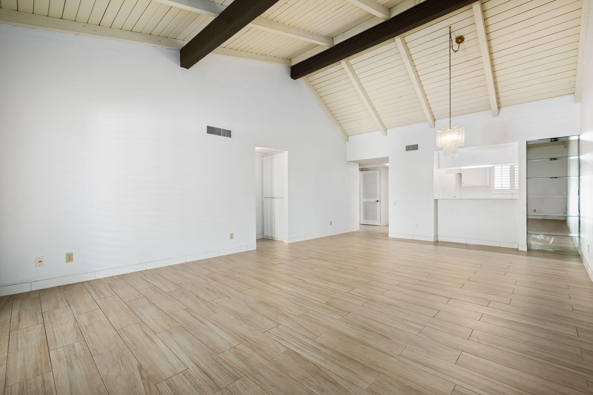 1150 East Palm Canyon Drive, Unit 37 Palm Springs, CA 92264 - Photo 29 of 40 a view of empty room with wooden floor