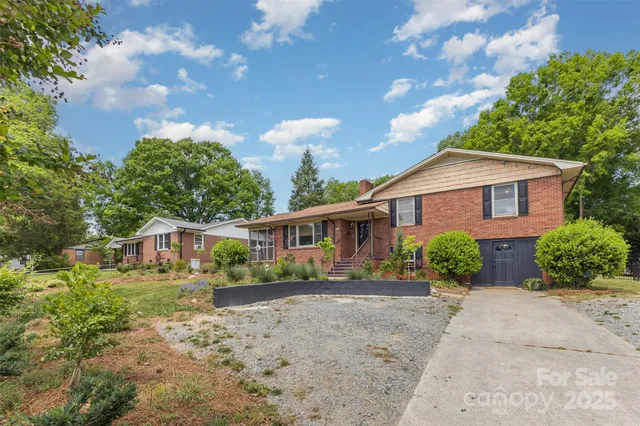 a house view with a garden space